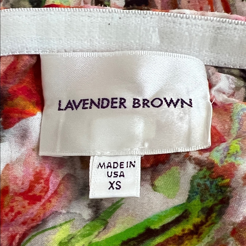 Lavender Brown Colorful Floral Set Size XS - Picture 2 of 11
